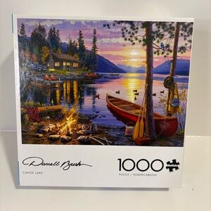 Buffalo Darrell Bush Canoe Lake 1000 Piece Puzzle